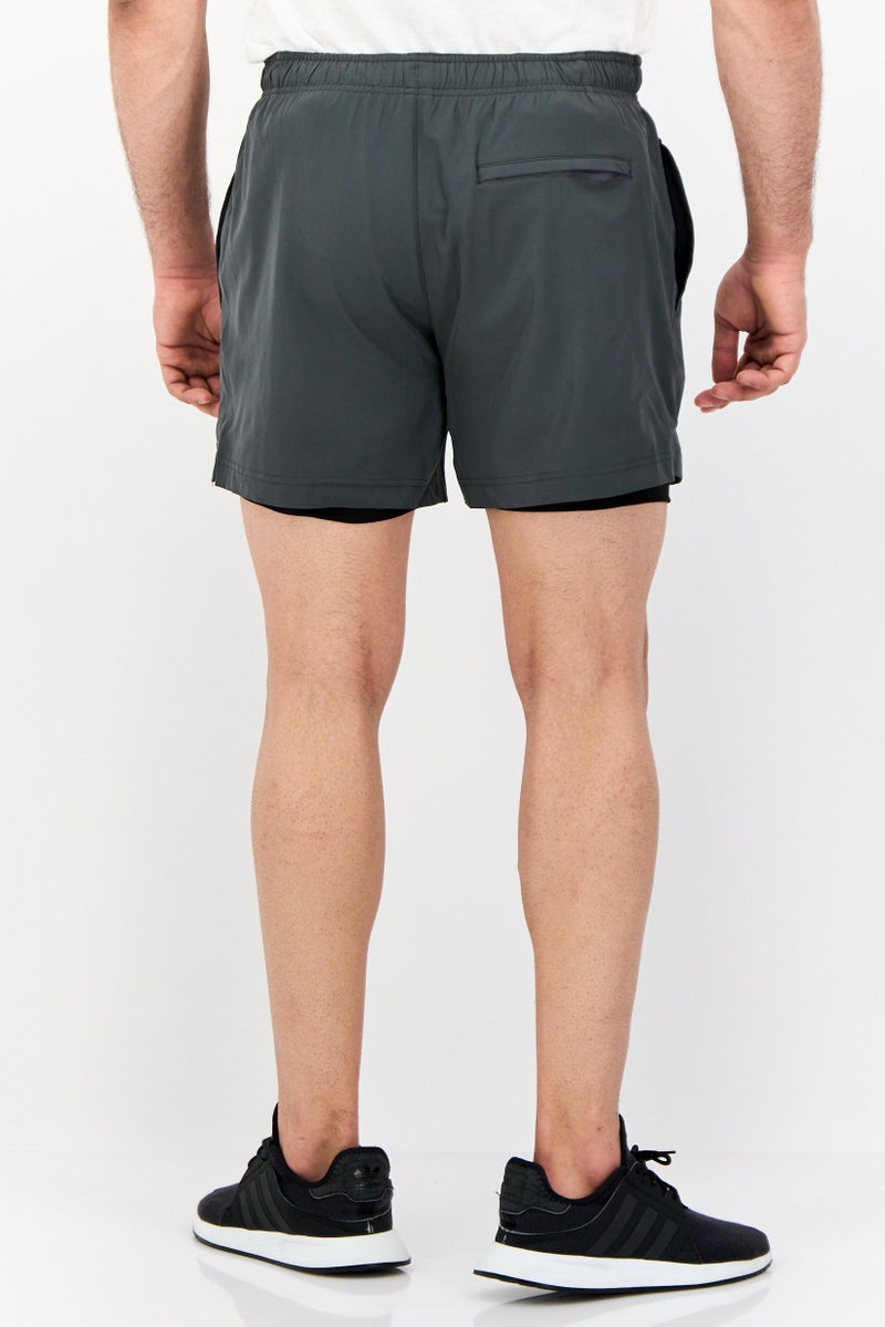 Mister Men 5 Inseam Sportswear Fit Outdoor Shorts, Dark Grey - Image 3