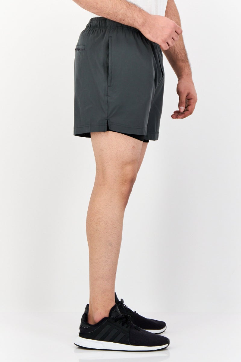 Mister Men 5 Inseam Sportswear Fit Outdoor Shorts, Dark Grey - Image 2