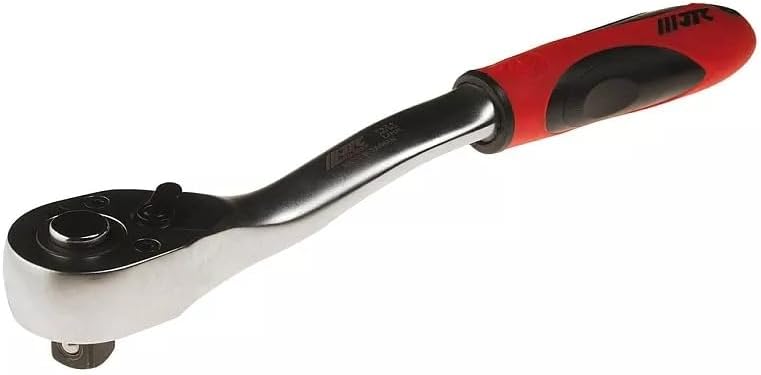 JTC Curved Ratchet Wrench, 1/2 Inch Drive with Soft Grip Handle
