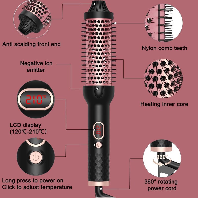 Felirzavy Thermal Brush 38mm - Ionic Hot Air Hair Styler with Adjustable Temperature - Image 3