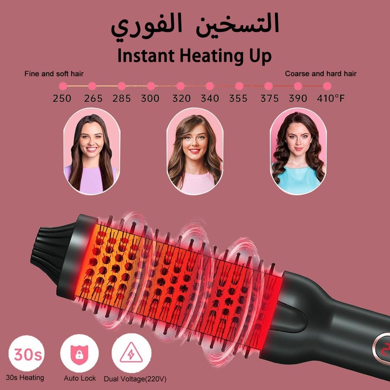 Felirzavy Thermal Brush 38mm - Ionic Hot Air Hair Styler with Adjustable Temperature - Image 4
