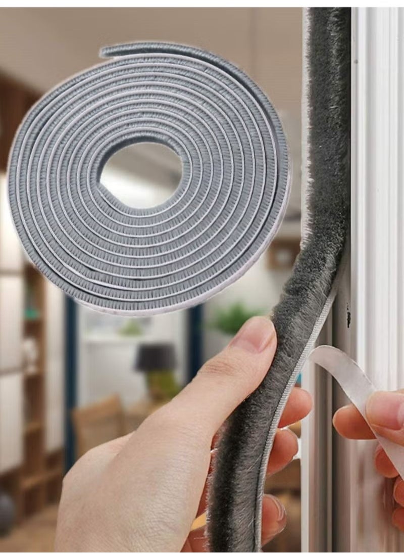 Generic - Self Adhesive Seal Strip Foam Weather Stripping for Doors and Windows Soundproof Adhesive Foam Window Insulation Door Bottom Seal Silicone Self Adhesive Weather Stripping Soundproof Foam Tape - Image 1