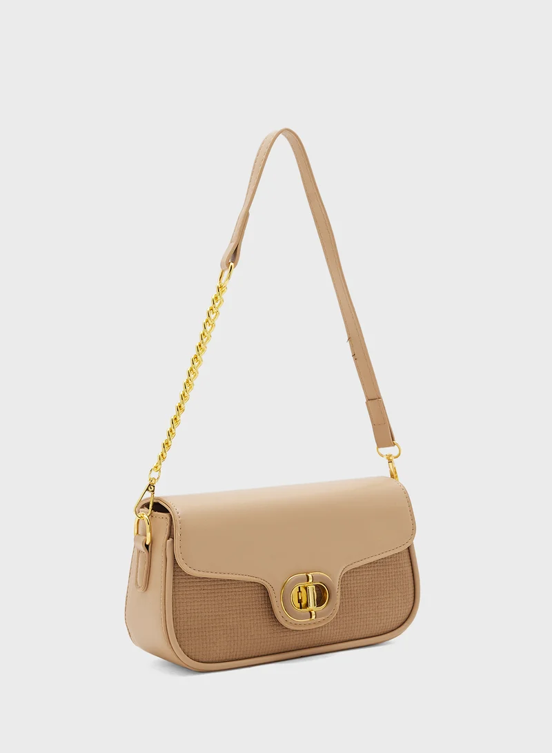 ELLA Chain Detail Strap Crossbody