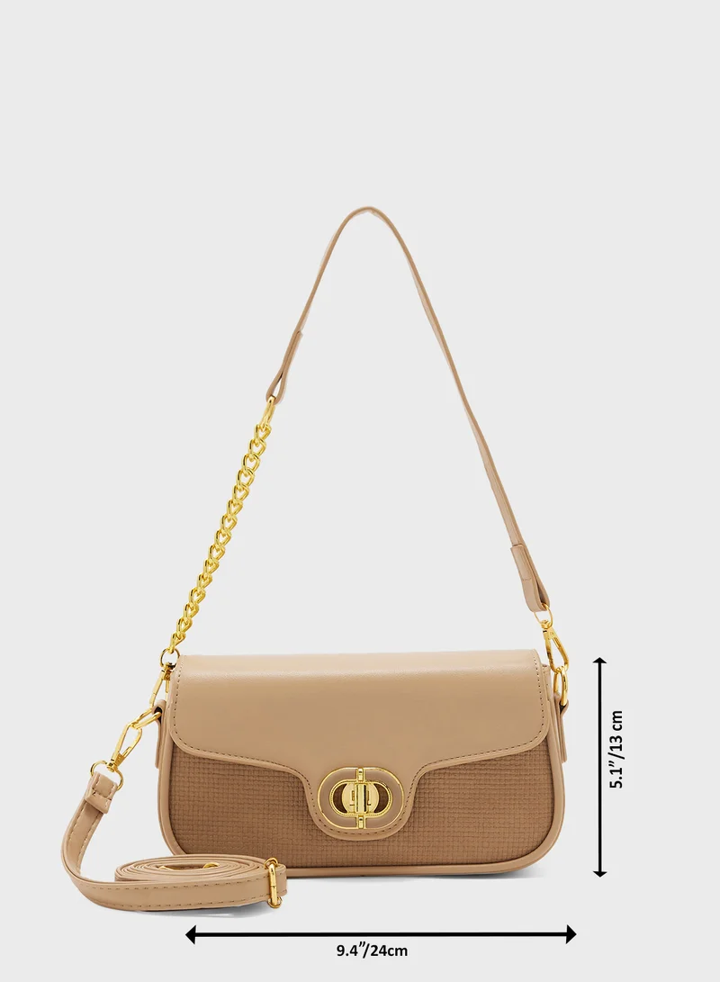 ELLA Chain Detail Strap Crossbody