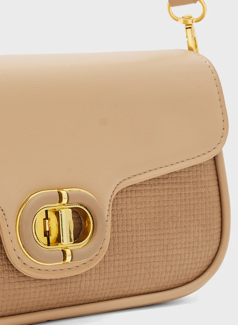 ELLA Chain Detail Strap Crossbody