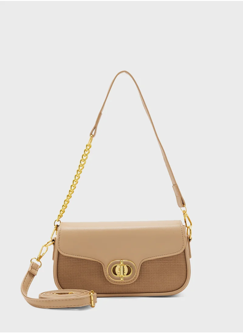 ELLA Chain Detail Strap Crossbody
