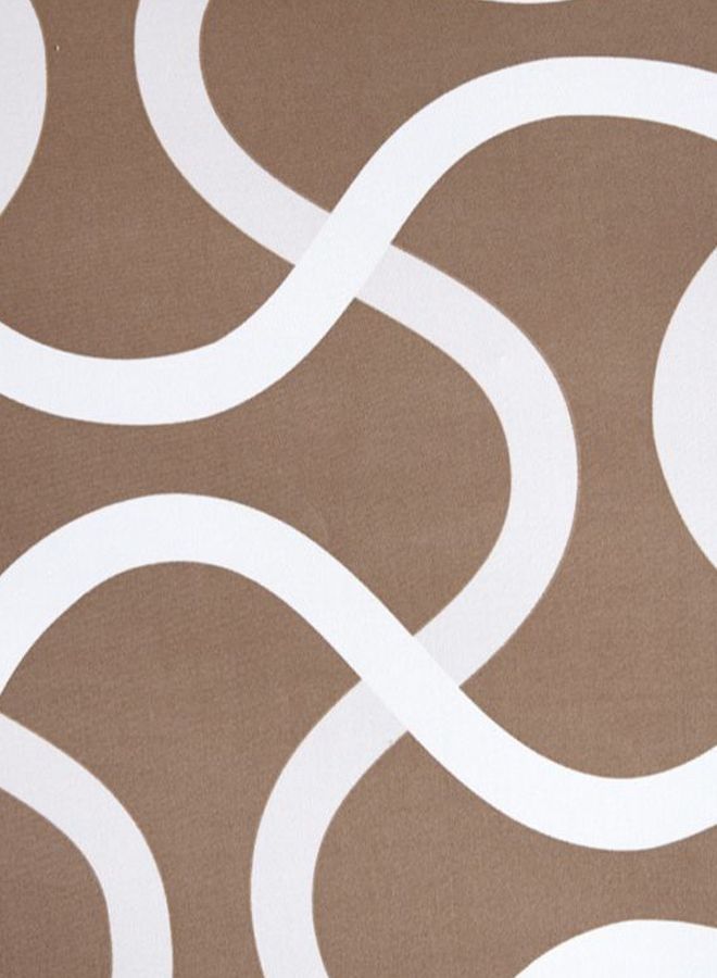 NIBEMINENT Simple Print Sofa Slipcover Beige/White - Image 4