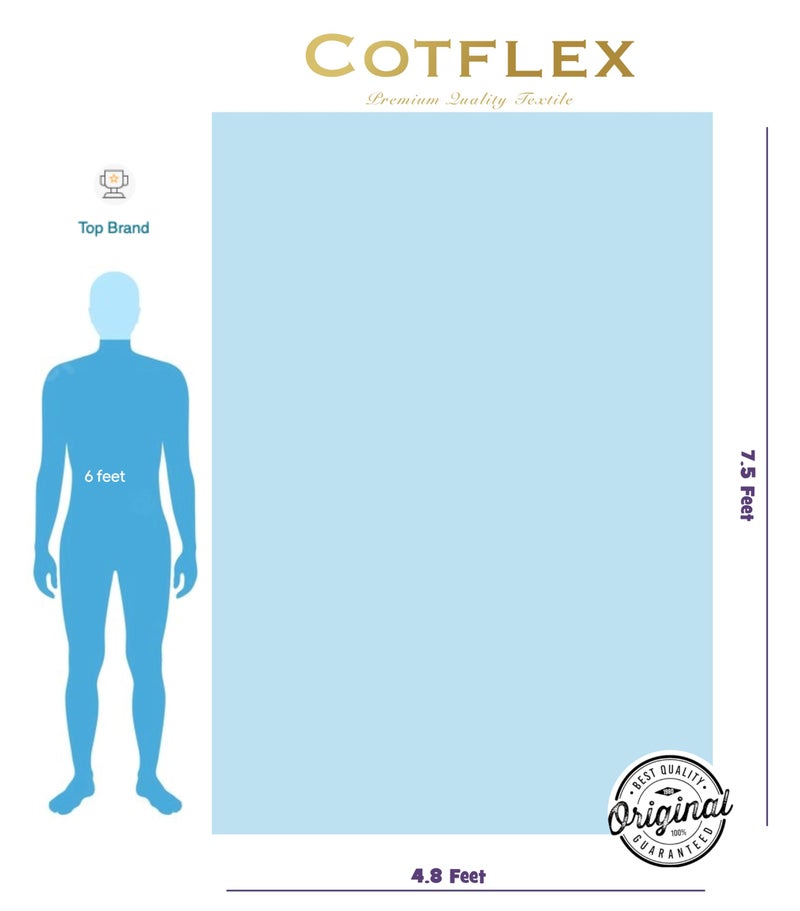 COTFLEX شادر قطن كوتفليكس الأصلي من سولابور للسرير الملكي (ماندالا-أخضر) - Image 4