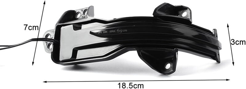 QASULER Dynamic Blinker Turn Signal Side Mirror Indicator Light - Image 2