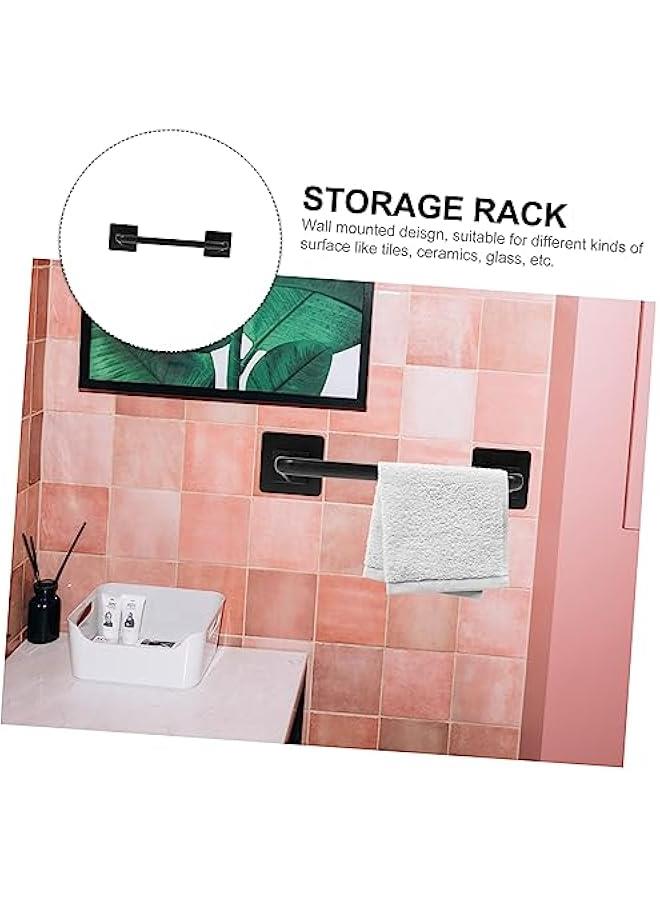 Storage -Mounted Towel Bar Towel Stand Dish Cloth Hanger Towel Racks Bath Towel Bar Bathroom Towel Holder Towel Hanger Wall Mount Towel Rack Tower Holder Hand Towel Bar - Image 3