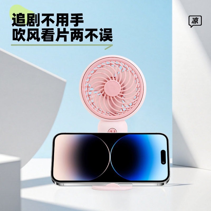 Handheld Portable Mini Fan Cartoon USB Rechargeable 3 Speed Desktop Fan Gift Wholesale - Image 5