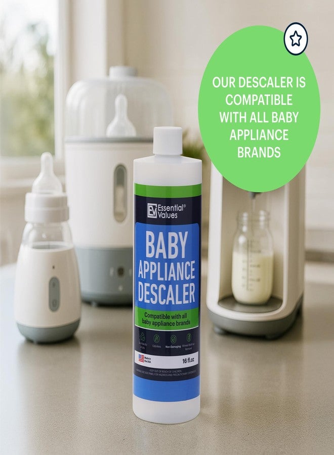 Essential Values Baby Appliance Descaler - Descaling Solution Compatible with Baby Brezza Philips Avent - Descale Your Appliances - Citric Acid Descaler 16 fl oz - Image 2
