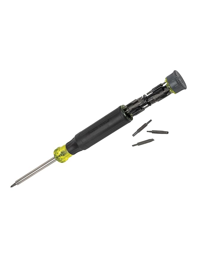 Klein Tools 32327 Precision Screwdriver Set 27 In 1 Multi Bit Screwdriver With 26 Tamperproof Bits Onboard Storage Rare Earth Magnet - Image 1
