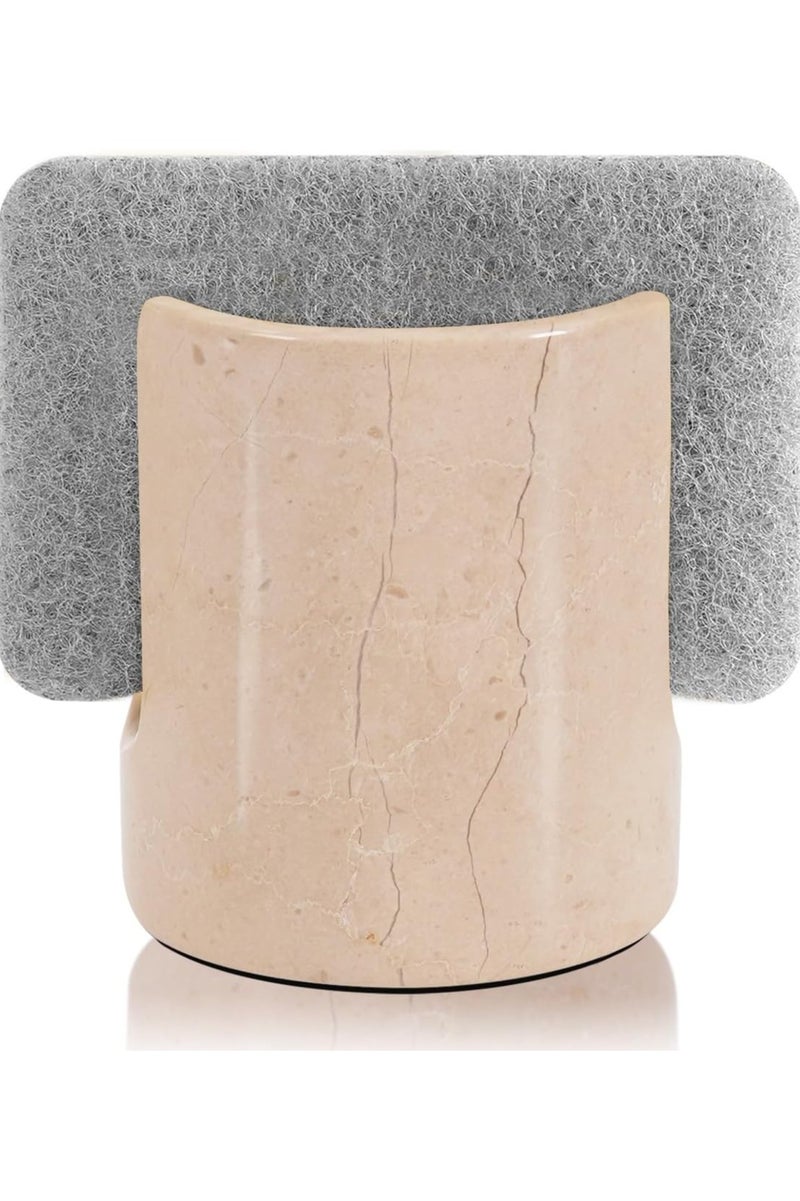 راديكالن حامل إسفنج رخامي من فيرونا | منظم حوض مطبخ مصنوع يدويًا (3.5 بوصة) وديكور ريفي - Image 1