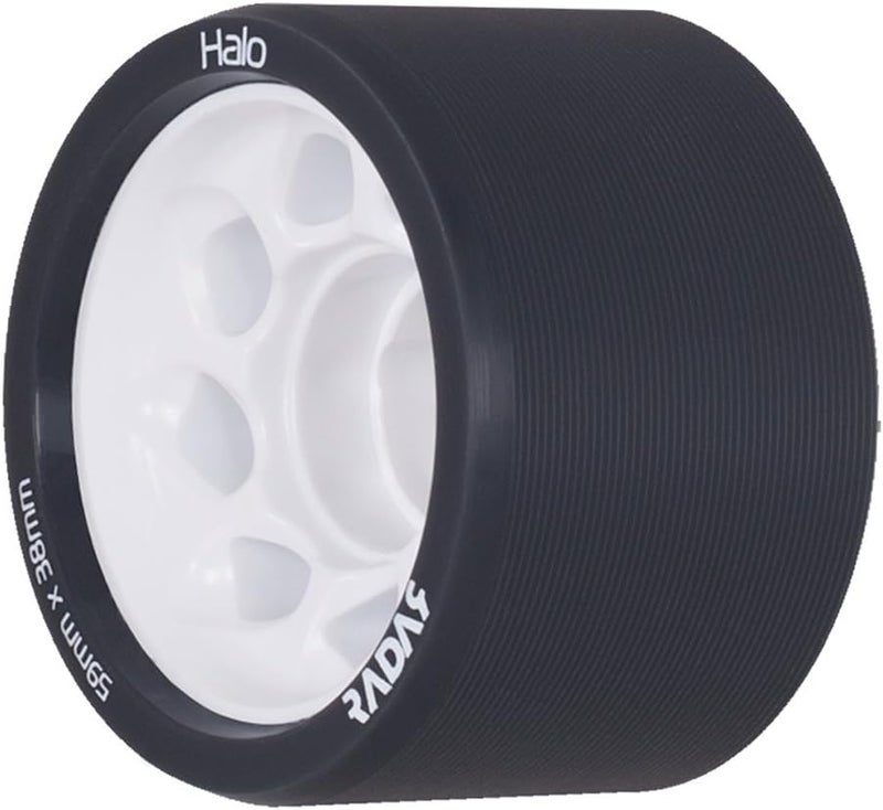 Riedell Radar Wheels Halo Roller Skate Wheels - 4 Pack of 38mm x 59mm - Image 1