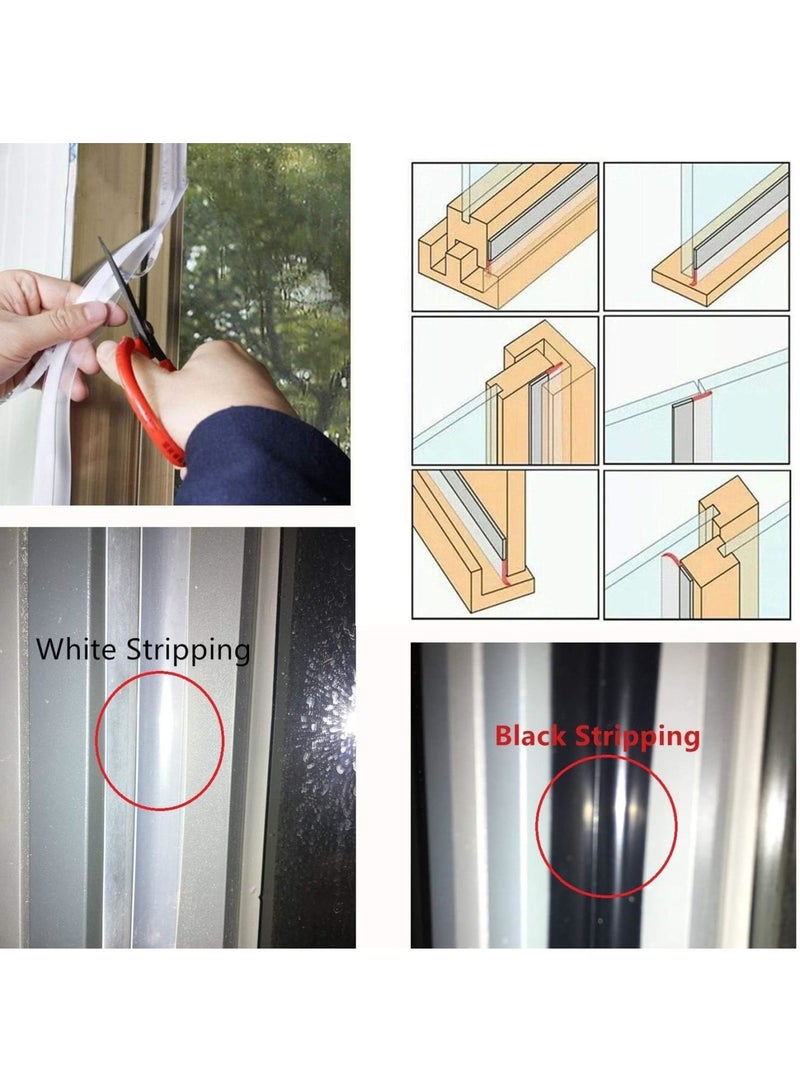 Excefore 5M Brown Silicone Seal Strip - Weatherproof & Soundproof Self-Adhesive Door Draft Stopper for Doors, Windows & Shower Gaps - Image 3
