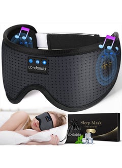 LC-dolida Sleep Mask with Bluetooth Headphones,LC-dolida Sleep Headphones Bluetooth Sleep Mask 3D Sleeping Headphones for Side Sleepers Best Gift and Travel Essential (Classical Grey)  - Image 1