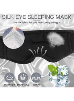 LC-dolida Sleep Mask with Bluetooth Headphones,LC-dolida Sleep Headphones Bluetooth Sleep Mask 3D Sleeping Headphones for Side Sleepers Best Gift and Travel Essential (Classical Grey)  - Image 2