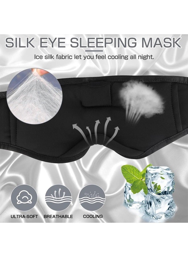 LC-dolida Sleep Mask with Bluetooth Headphones,LC-dolida Sleep Headphones Bluetooth Sleep Mask 3D Sleeping Headphones for Side Sleepers Best Gift and Travel Essential (Classical Grey) - Image 2