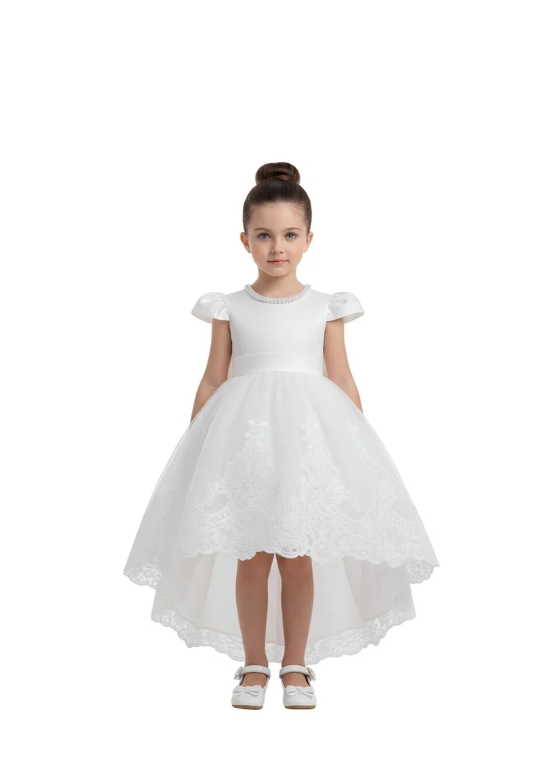 D'Daniela Lace Trimmed Dress