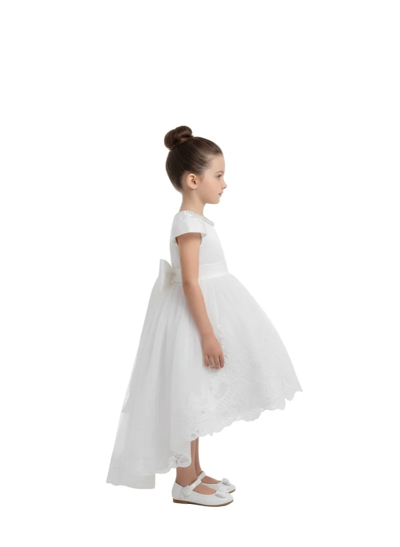 D'Daniela Lace Trimmed Dress