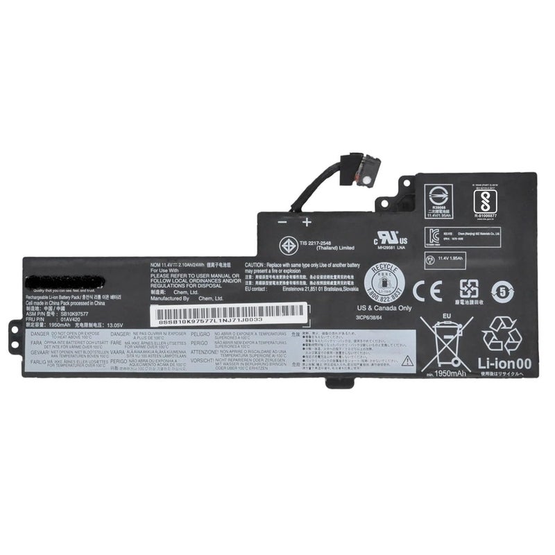 WISTAR 01AV420 01AV421 Laptop Battery for Lenovo ThinkPad T470 T480 A475 A485 Ryzen 5 Pro ThinkPad 25 Anniversary Edition TP25 14 Inch 01AV489 01AV419 SB10K97578 SB10K97577 SBSB10K997576 - Image 3