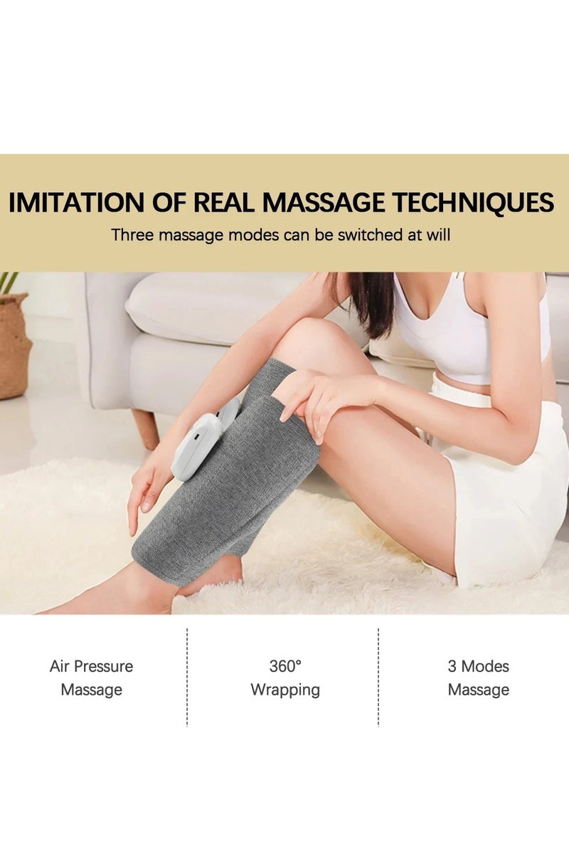 1 Pcs Electric Leg Massager Wireless Rechargeable Air Compression Leg Calf Massage for Relax Leg Muscles 360° Air Pressure Leg Massage - Image 4