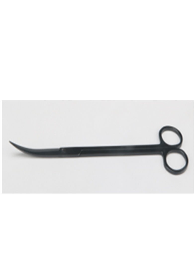Tankii Aquarium Planting & Aquascaping Tool Black Curved Scissors 25cm