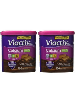 Viactiv Calcium (500Mg) Plus Vitamins D & K Milk Chocolate 90Count Soft Chews (Pack Of 2)  - Image 1