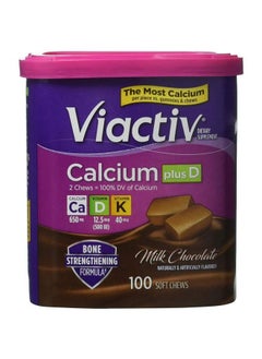 Viactiv Calcium (500Mg) Plus Vitamins D & K Milk Chocolate 90Count Soft Chews (Pack Of 2)  - Image 3
