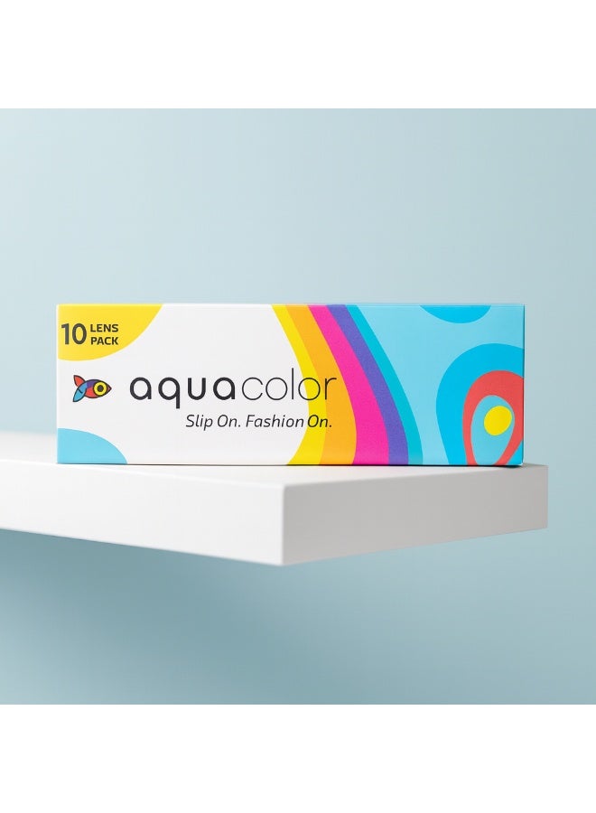 Aqualens Aquacolor Daily Disposable Colored Lenses with 0 Power - Pearl Gray - (10 Lens/Box) - Image 5