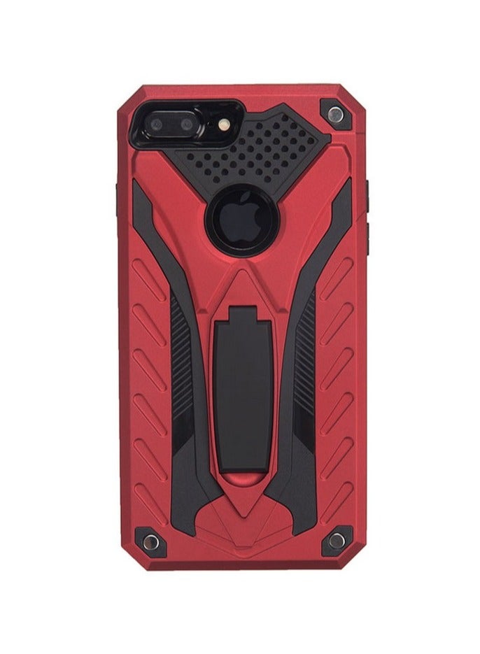 Bills iPhone 7 PLUS Premium Armor Case Built-In Kickstand - Military-Grade Shockproof Protective Cover with Reinforced Corners (Red) - Image 1