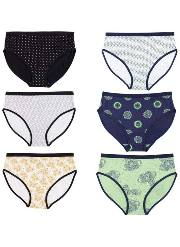 Milk Milk® Essences Bikini Underwear - Bundle of 6 Bikini Printed Design  - Image 1