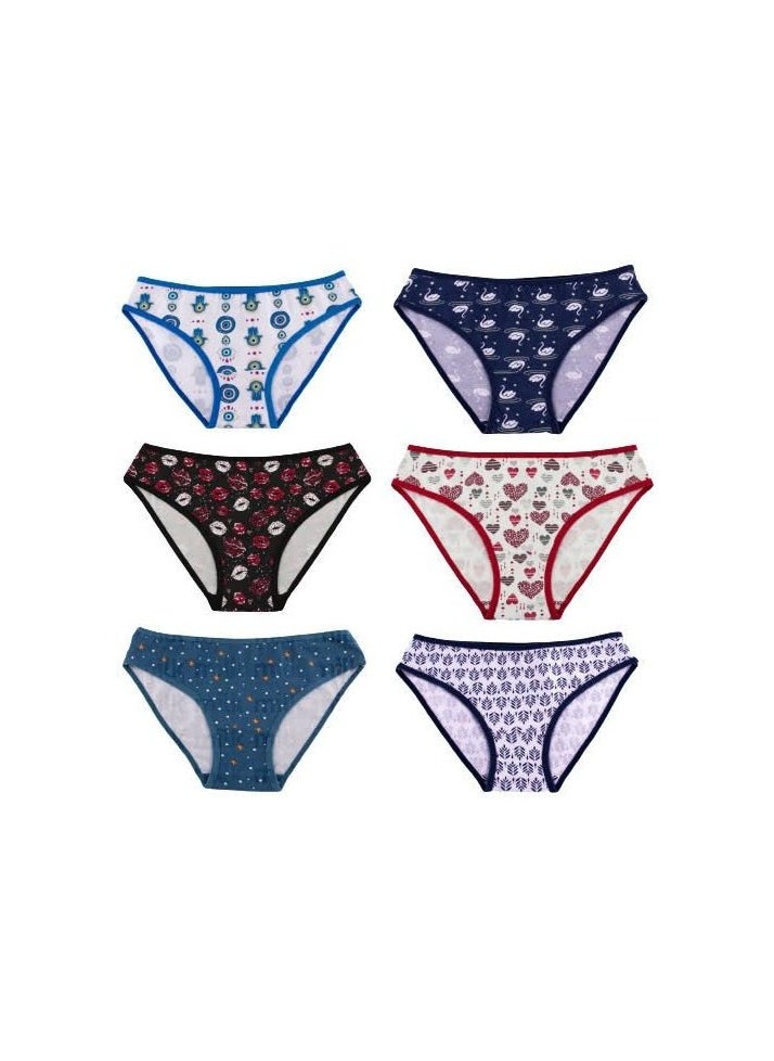 Milk Milk® Essences Bikini Underwear - Bundle of 6 Bikini Printed Design  - Image 2