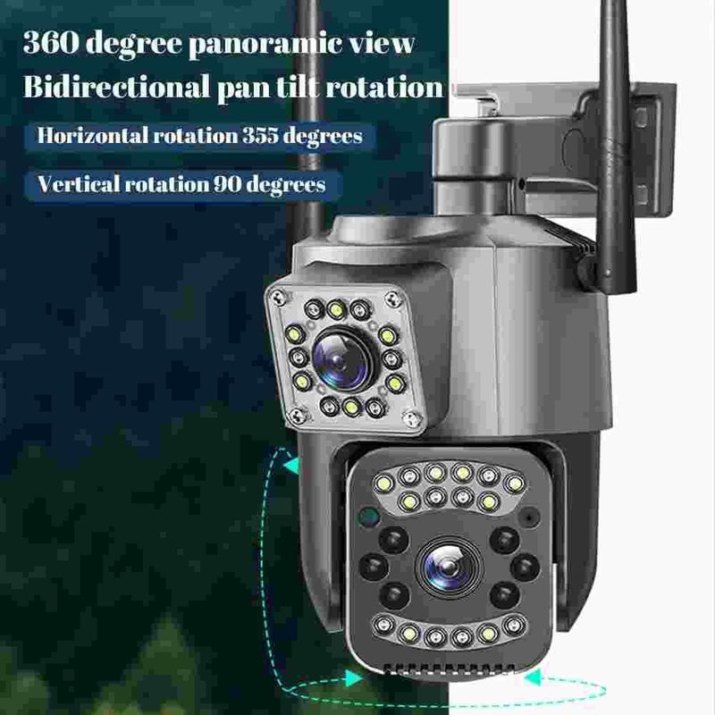 DDLC 5MP 4K 360° PTZ WiFi Ultima Outdoor Home Security Camera with Color Vision, IP66 Waterproof, Human Tracking, Two-Way Audio, Support and Multi Users View Ai Humanoid (Dual Lens PTZ) - Image 3