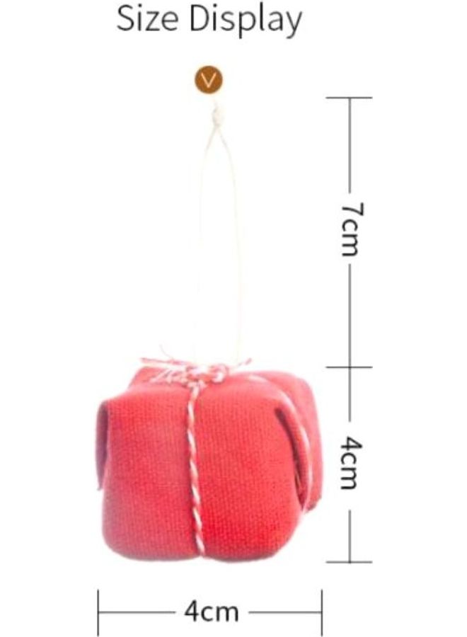 BGM Pack Of 20 Decorative Gift Box Pendants Red - Image 2