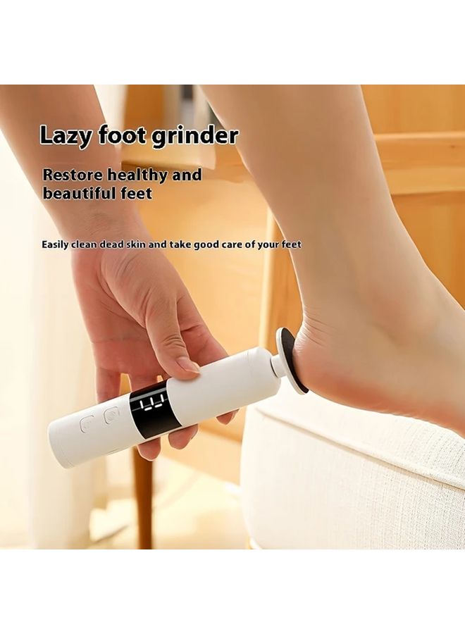 Electric 2 In 1 Foot And Nail Scrub Machine 9 Speed Adjustable Exfoliator Gray USB Powered Nail Polish Tool With LCD Display Screen 16 Interchangeable Heads Fast Charging For Feet Hands And Toenails - Image 5