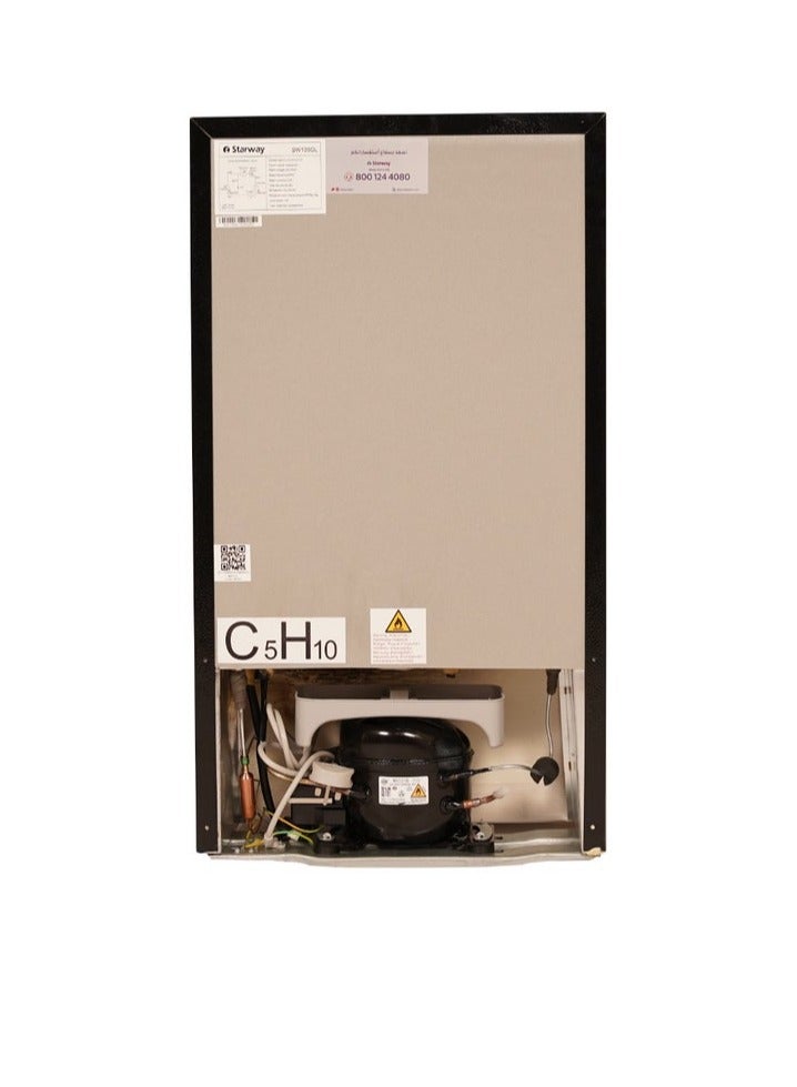 Starway 90 Lt 3.17 Cuft, Glass Door Refrigerator, Noiseless Energy Saving Compressor, Black, kids Lock - Image 3