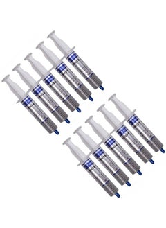 10-Piece Computer Heatsink Thermal Paste Grey