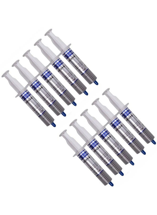 Generic - 10-Piece Computer Heatsink Thermal Paste Grey - Image 1