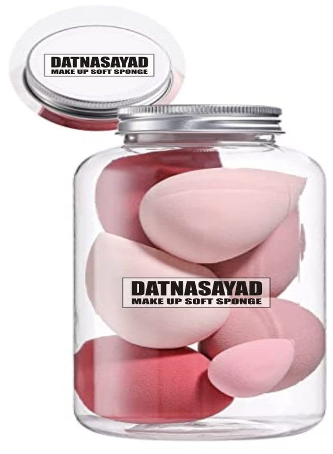 DATNASAYAD مجموعة إسفنجات المكياج DATNASAYAD مع علبة بيض، إسفنج ناعم للأساس السائل، الكريمات، والبودرات، خالي من اللاتكس، مكياج رطب وجاف (4 كبيرة + 3 صغيرة - مجموعة 7 قطع) (متعددة الألوان) - Image 2