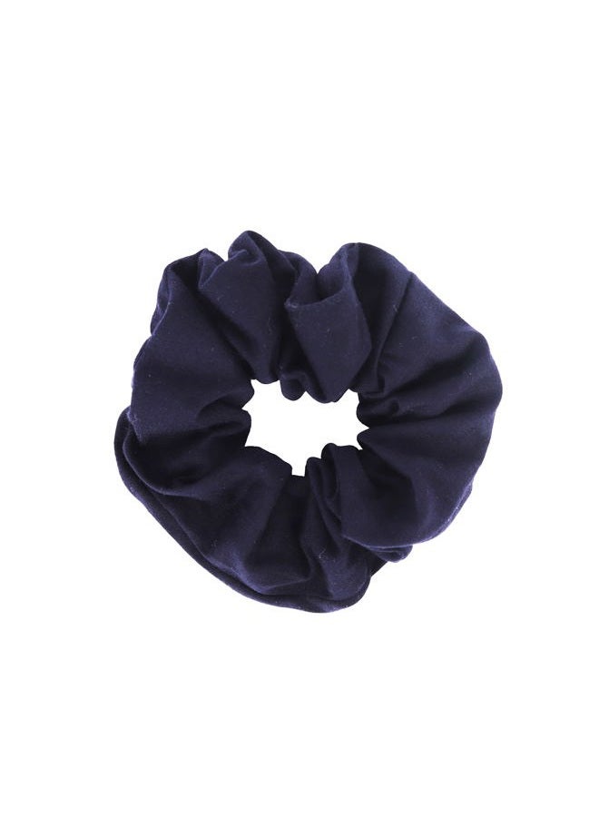 Motique Accessories رباط شعر قطن كبير - أزرق داكن - Image 1