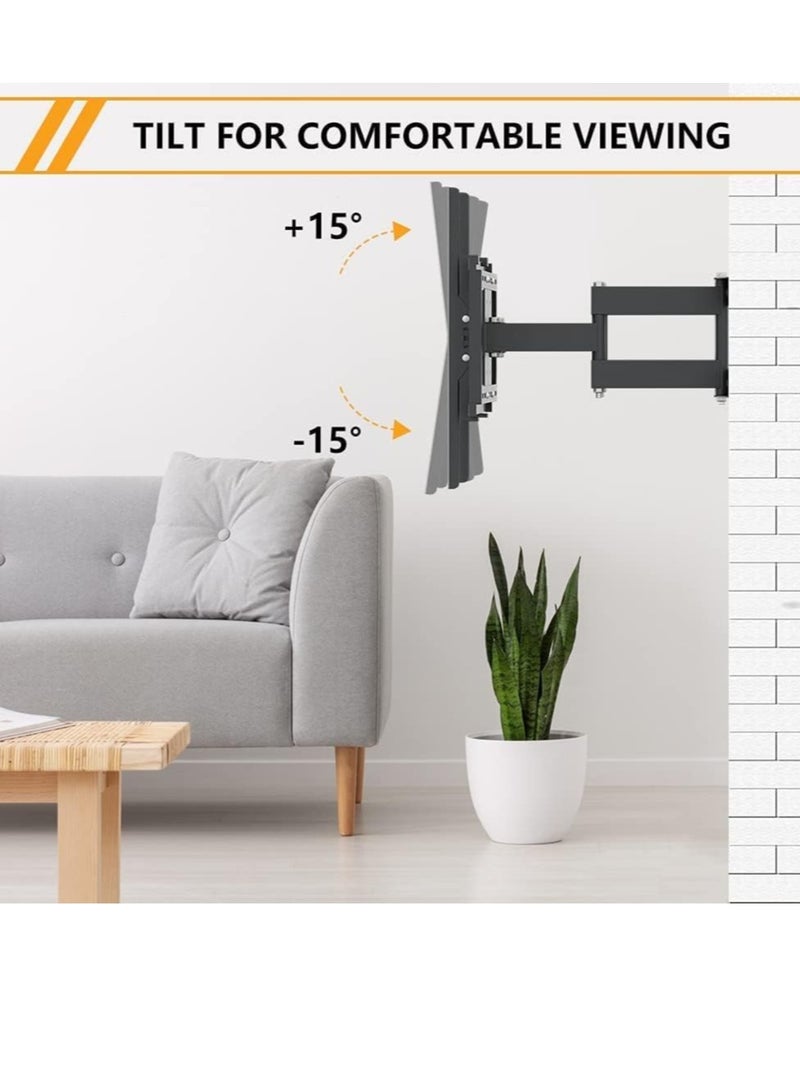 ELTRAZONE TV Stand/Television Stands for 26-75 Inch TV. Wall Mount TV Stand with Rugged Double Arm Bracket, Standard Load-bearing 26"-55", Maximum size 75 inch, Universal TV Stand Holds Up to 40kg - Image 3