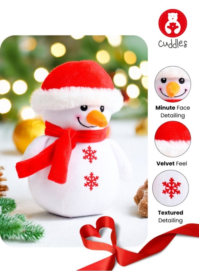 Cuddles Collectible Xman Snowman Plush (Gift plush toys for Boys and Girls) 24cm - Image 4