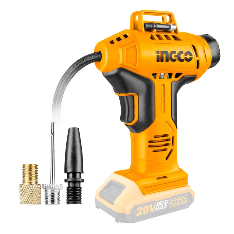 INGCO Lithium Ion Cordless Air Compressor 150 Psi 20V Battery Powered Compressor CACLI2001