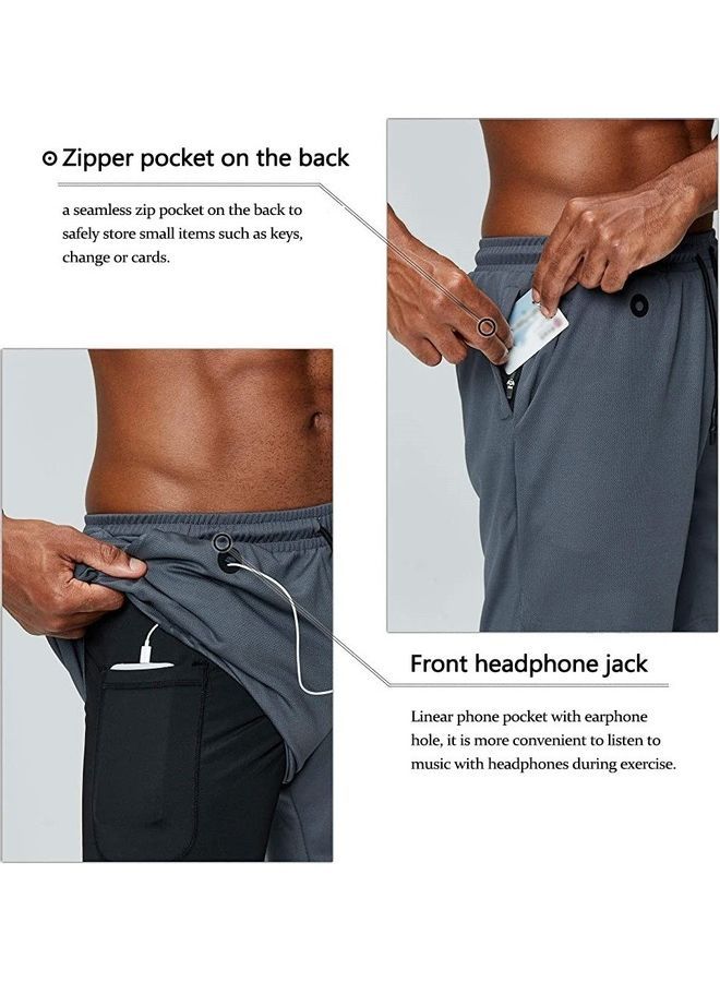 NIBEMINENT 2-In-1 Gym Shorts M  - Image 3