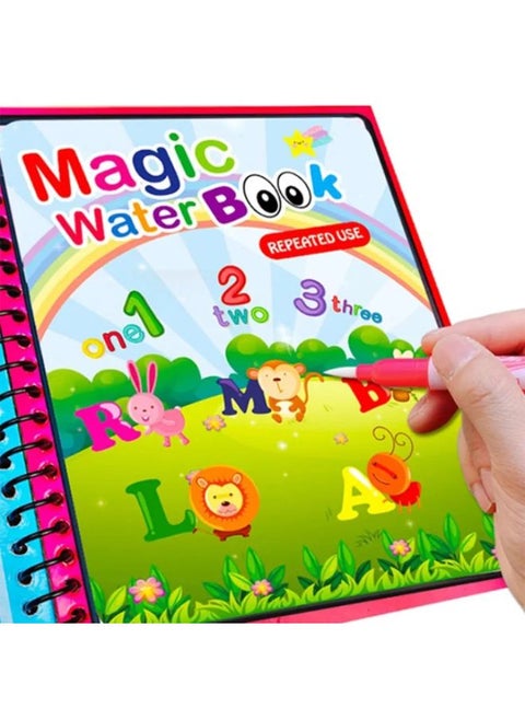 Cartoon Magic Water Paint Coloring Book With Pen Children Kids Education Teaching Sketch Draft DIY Drawing Graffiti Comics Album
