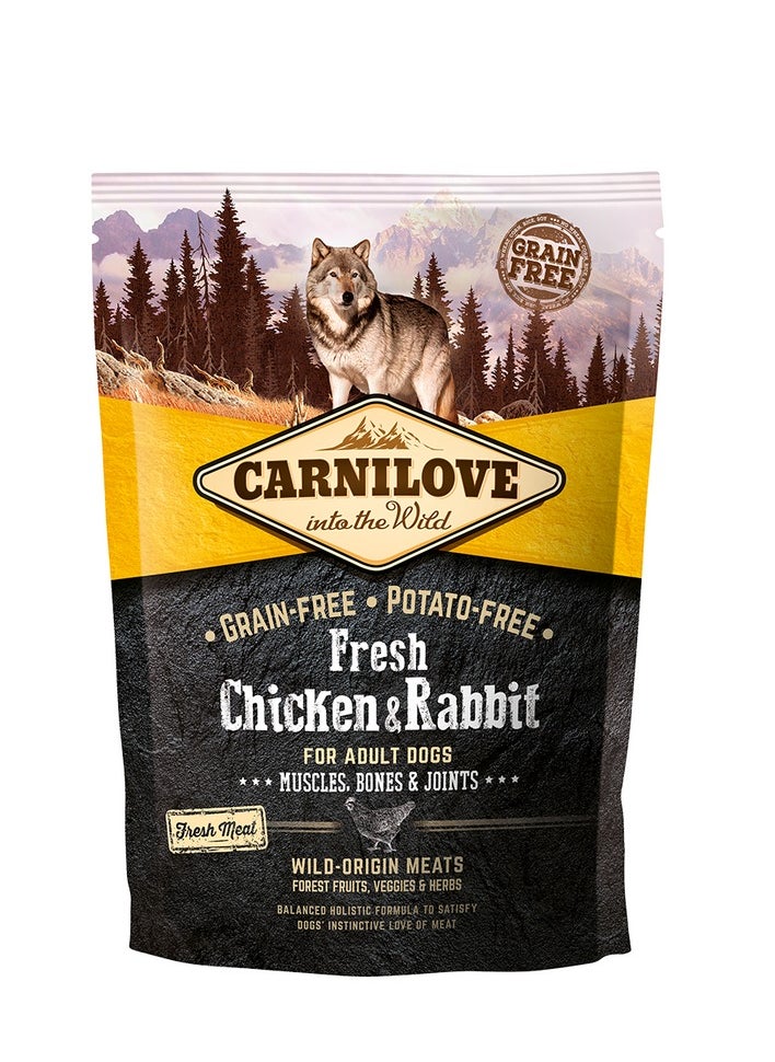 CARNILOVE Carnilove Fresh Chicken & Rabbit for Adult Dogs 1.5kg  - Image 1