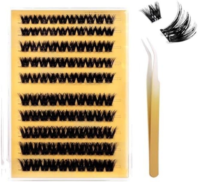 TORMEN 10 Pairs Half False Eyelashes, 3D Handmade Mink False Eyelash Set, Transparent Cat Eye Natural Short Eyelash - Image 1