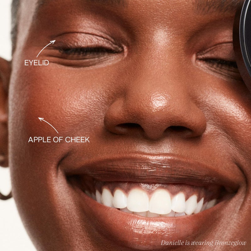 Saie Glow Sculpt Multi-Use Highlighter + Cream Blush Refill - Lightweight with Hyaluronic Acid + Micropearl for Radiant, Glowing Skin - Bronzeglow (.02 oz) - Image 3